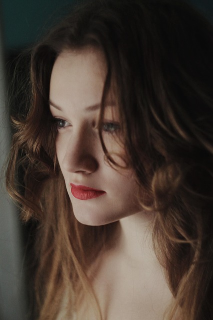 red lipstick