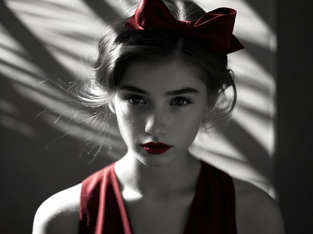 red lipstick