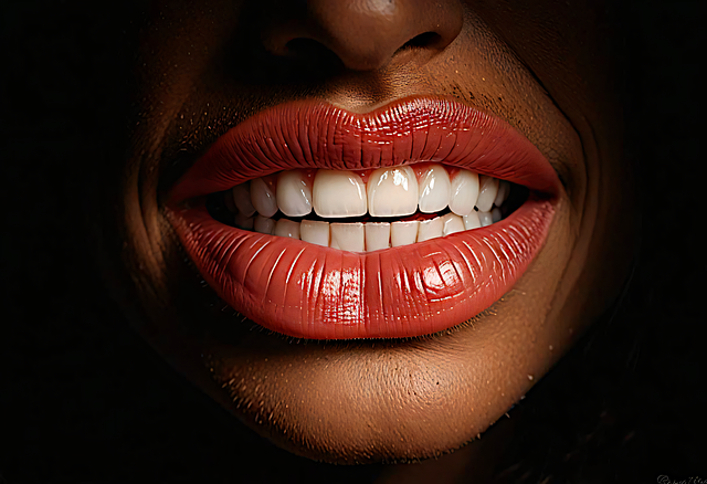 red lipstick