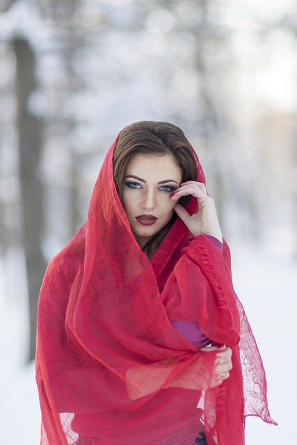 red lipstick