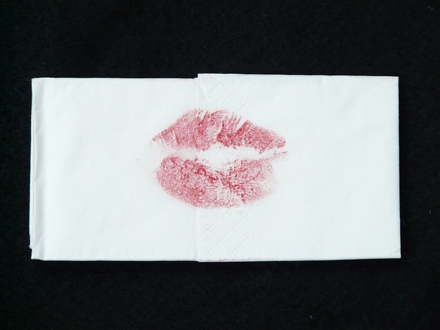 red lipstick