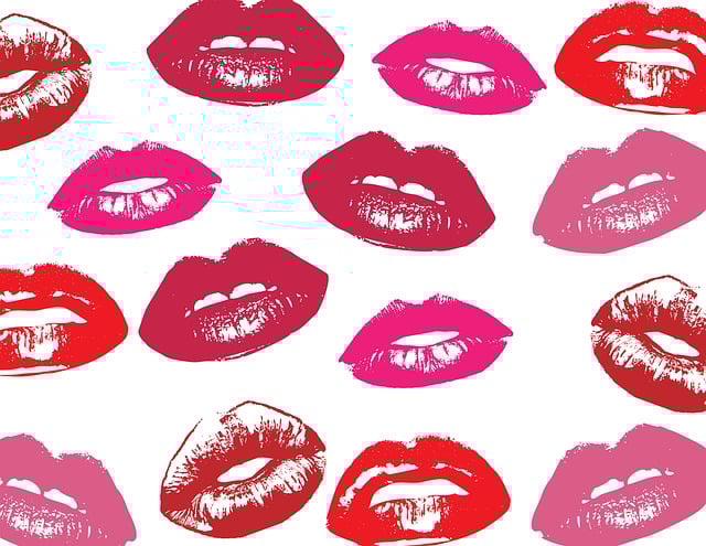 red lipstick