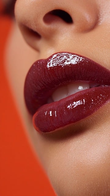 red lipstick