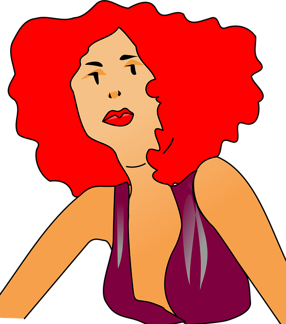 red lipstick