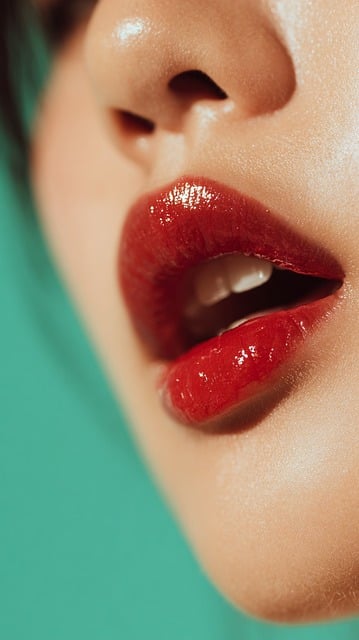 red lipstick